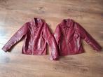 Tweeling meisjes leerlook jasjes Like Flo maat 128, Ophalen of Verzenden, Zo goed als nieuw, Kleding