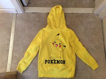 Pokemon Hoodie, geel met Picachu. maat 140. zgan beschikbaar voor biedingen