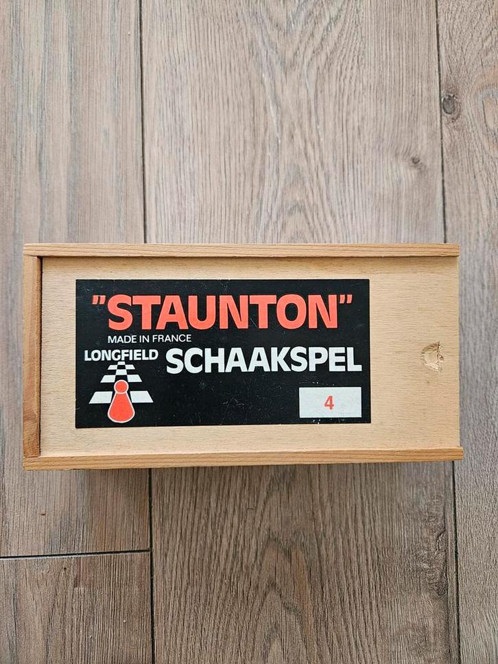 Staunton Schaakspel - Klassiek en Compleet, Hobby en Vrije tijd, Gezelschapsspellen | Bordspellen, Gebruikt, Een of twee spelers