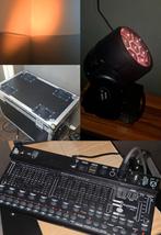 5x Wash Movingheads + Flycase + DMX controller, Ophalen, Zo goed als nieuw, Licht, Geluidgestuurd