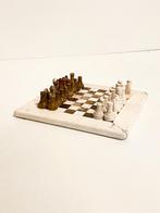 Vintage onyx marmer schaakspel schaakbord steen, Hobby en Vrije tijd, Gezelschapsspellen | Overige, Een of twee spelers, Ophalen of Verzenden