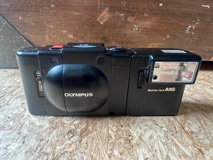 OLYMPUS XA | Compact Film Camera & flash | 35mm | Goed, Audio, Tv en Foto, Fotocamera's Analoog, Zo goed als nieuw, Compact, Olympus