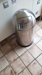 Rvs wesco pushboy ca 60liter, Huis en Inrichting, Ophalen of Verzenden, Gebruikt, Rvs, Minder dan 50 cm