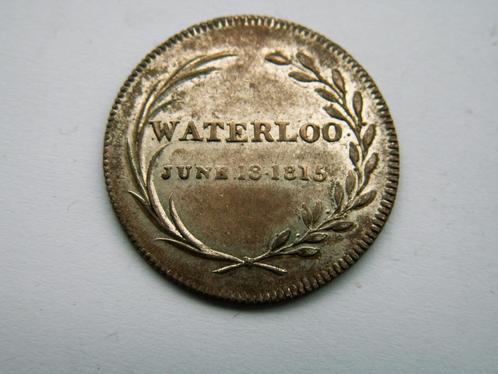 Herdenkingspenning - WATERLOO june 18 - 1815, Postzegels en Munten, Penningen en Medailles, Overige materialen, Nederland, Verzenden