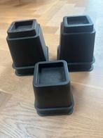 Bedverhogers - 4x 12.5cm & 2x 8cm, Doe-het-zelf en Verbouw, Kratten en Dozen, Ophalen, Gebruikt, Overige typen, Minder dan 35 cm