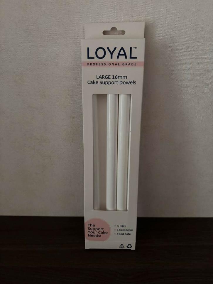 LOYAL Cake Dowels - Groot - 4 stuks, Hobby en Vrije tijd, Taarten en Cupcakes maken, Nieuw, Overige typen, Taarten, Ophalen of Verzenden
