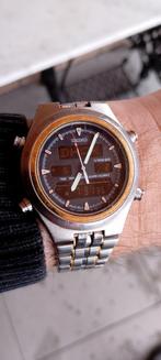 Vintage SEIKO H021-8001 World Timer herenhorloge horloge, Staal, Polshorloge, Ophalen of Verzenden, Zo goed als nieuw