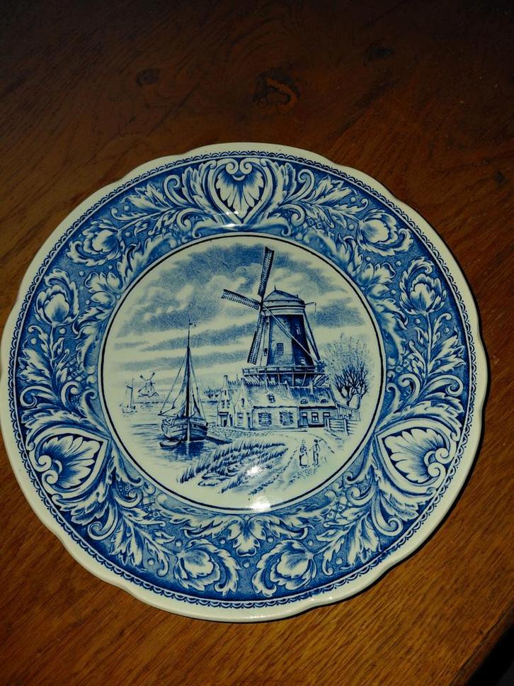Delfts Blauw Bord - Boch Frères, Antiek en Kunst, Antiek | Wandborden en Tegels, Ophalen