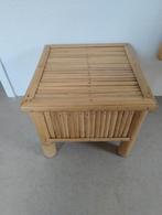 Bamboe krukje bijzettafeltje, Ophalen, Zo goed als nieuw, Hout