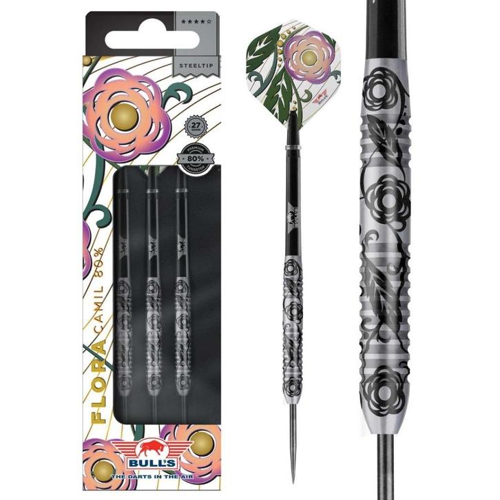 Dartpijl Bull's Flora Camil 80% 24 gram (nieuw in doos), Sport en Fitness, Darts, Nieuw, Pijlen, Ophalen of Verzenden