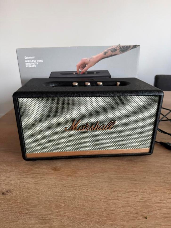 Marshall Stanmore II - Bluetooth Speaker - Zwart, Audio, Tv en Foto, Luidsprekers, Zo goed als nieuw, Center speaker, Minder dan 60 watt