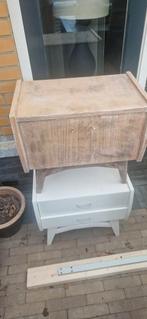 Retro nachtkastjes, Ophalen, Gebruikt, Hout, Minder dan 55 cm