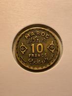Marokko 10 francs, Postzegels en Munten, Munten | Afrika, Ophalen of Verzenden, Overige landen