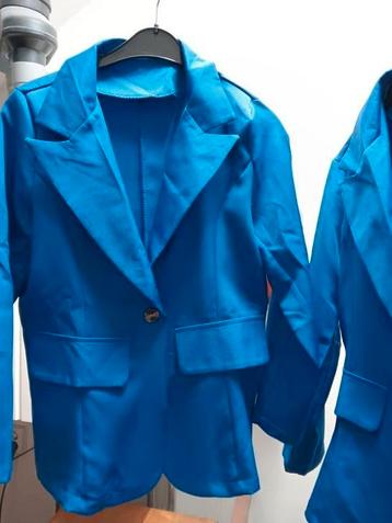 4x jas kobaltblauw carnaval feest beschikbaar voor biedingen