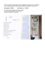 Glas-Binnendeur - Nieuw - Opdek, Ophalen, 80 tot 100 cm, Binnendeur, Nieuw