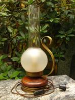 Vintage tafellamp, Ophalen, Glas, Gebruikt, Vintage