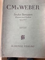 Muziekboek C.M. v. Weber, Muziek en Instrumenten, Ophalen, Klassiek, Zo goed als nieuw, Artiest of Componist