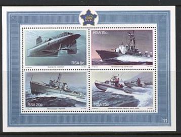 Zuid Afrika- 1982- blok = motief Schepen  beschikbaar voor biedingen