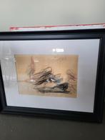 Ger Lataster - Abstracte Tekening 1983, Antiek en Kunst, Ophalen