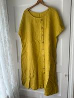 Zomers oker geel linnen wijde oversized jurk zomerjurk XXL, Geel, Maat 46/48 (XL) of groter, Ophalen of Verzenden, Zo goed als nieuw