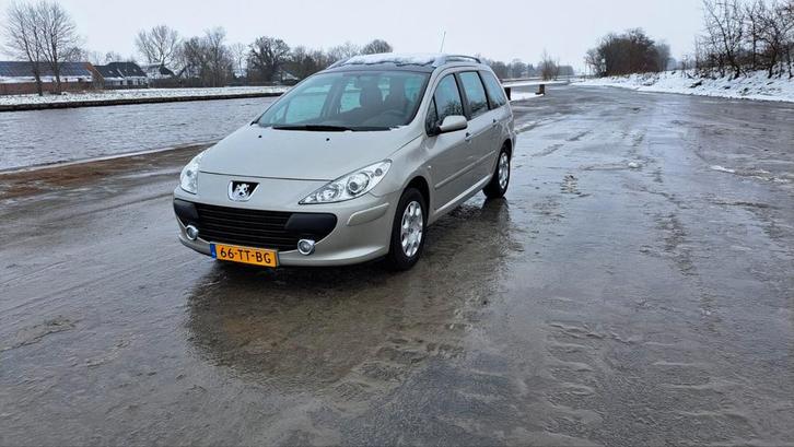 Peugeot 307 1.6 16V SW 2007 Grijs, Auto's, Peugeot, Particulier, Airbags, Airconditioning, Boordcomputer, Centrale vergrendeling