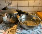 Fissler Blue Point 8 liter Inductie snelkookpan met inzet, Huis en Inrichting, Overige materialen, Inductieplaat, Zo goed als nieuw