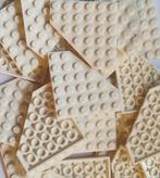 Lego 6x6 wegde plate cut corner, White (per 10), Verzenden, Nieuw, Losse stenen, Lego