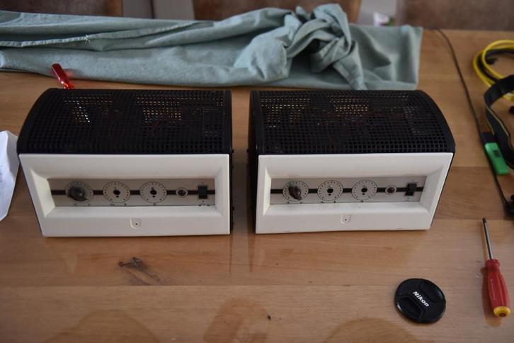 Buizenversterker EL82 push pull 10W monoblokken, Audio, Tv en Foto, Buizenversterkers, Versterker, Ophalen