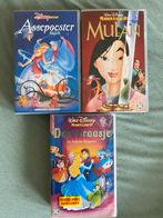 Videoband Disney Mulan Doornroosje Assepoester VHS, Cd's en Dvd's, Ophalen of Verzenden, Zo goed als nieuw