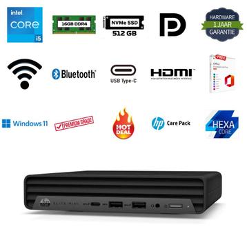 HP Elitedesk 800 G9 i5-12500T 4.4GHZ 16GB 512GB NVMe Office beschikbaar voor biedingen