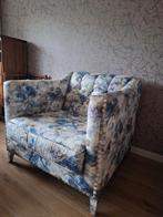 Prachtige gebloemde loungestoel, gecapitonneerd, Ophalen, Zo goed als nieuw, Eenpersoons, Minder dan 150 cm