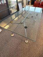 Tecno Nomos glazen tafel, Ophalen, 200 cm of meer, 50 tot 100 cm, Zo goed als nieuw