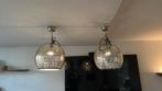 Hanglampen zilveren bollen, Ophalen of Verzenden, Gebruikt, Metaal, Minder dan 50 cm