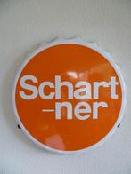 EMAILLE KROONKURK"SCHARTNER ORANGE"UIT 1973, Ophalen of Verzenden, Gebruikt, Reclamebord