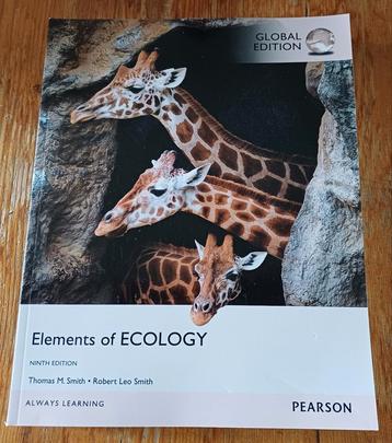 Studie biologie Elements of Ecology beschikbaar voor biedingen