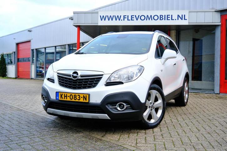 Opel Mokka 1.4 T Cosmo Leder|Navi|Clima|Stoelverw|LMV, Auto's, Opel, Bedrijf, Te koop, Mokka, ABS, Airbags, Airconditioning, Bluetooth