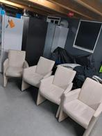 4 leren eetkamerstoelen H&H, Huis en Inrichting, Stoelen, Ophalen, Gebruikt, Overige kleuren, Vier