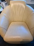 Draaistoel leer, Ophalen, Gebruikt, Leer, 50 tot 75 cm