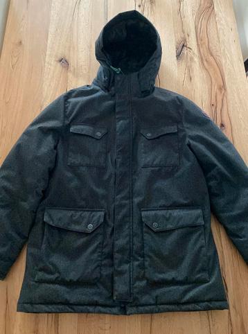 NZA winterjas parka antraciet grijs maat L beschikbaar voor biedingen