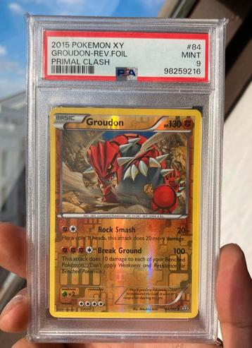 Groudon PSA 9 84/160 Reverse Foil Holo  beschikbaar voor biedingen