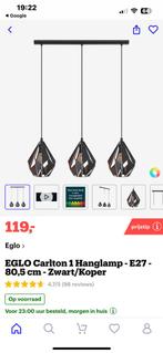 Eglo hanglamp type Carlton, Huis en Inrichting, Lampen | Hanglampen, Minder dan 50 cm, Ophalen of Verzenden, Zo goed als nieuw