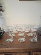 Set van 6 Bormioli Rocco glazen coupes ijs wijn dessert, Ophalen of Verzenden, Gebruikt