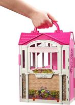 Vintage Barbie Mattel draagbaar uitklapbaar huis 25x35x12 cm, Ophalen of Verzenden, Zo goed als nieuw