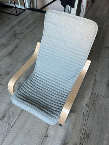 POÄNG Kinderfauteuil, berkenfineer/Knisa lichtbeige beschikbaar voor biedingen