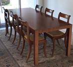 Te koop: eetkamertafel Schuitema met 6 stoelen., Huis en Inrichting, Ophalen, Zo goed als nieuw, Klassiek, 4 tot 6 stoelen