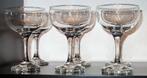 6 ijscoupes / dessert / voorgerecht glazen op voet, Ophalen, Glas of Glazen, Overige stijlen, Glas
