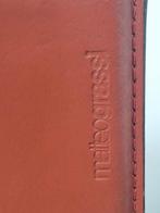 Set 2 Matteo Grassi Mizar stoel buisframe leer Italy '90, Twee, N, N, Vintage Italiaan modern dersign