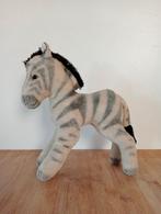 Antieke Zebra Knuffel met Stro Vulling, Ophalen of Verzenden