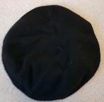Ronde baret muts flat cap zwart wit mutsen petten flatcap, Verzenden, Zo goed als nieuw, Maat 34 (XS) of kleiner, Muts