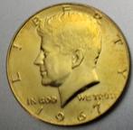 Verenigde Staten, Kennedy Half Dollar 1967 - zilver guilded, Postzegels en Munten, Munten | Amerika, Ophalen of Verzenden, Noord-Amerika